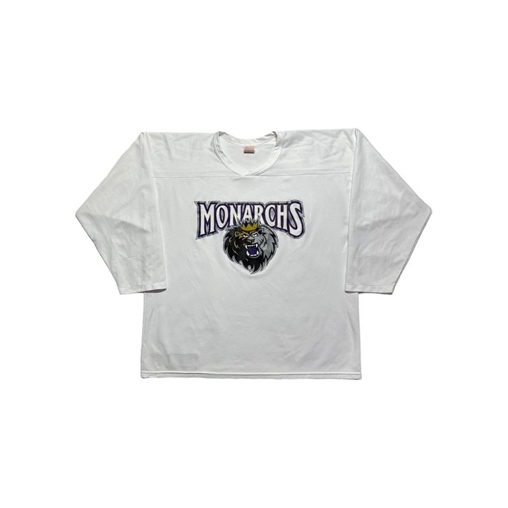 Vintage Manchester Monarchs Hockey AHL White Out Jersey