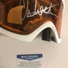 Autographed Chloe Kim Oakley Goggles Beckett