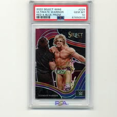 Pop 1!! 2022 Panini Select WWE #229 Ultimate Warrior Red & Blue PSA 10 Gem Mint