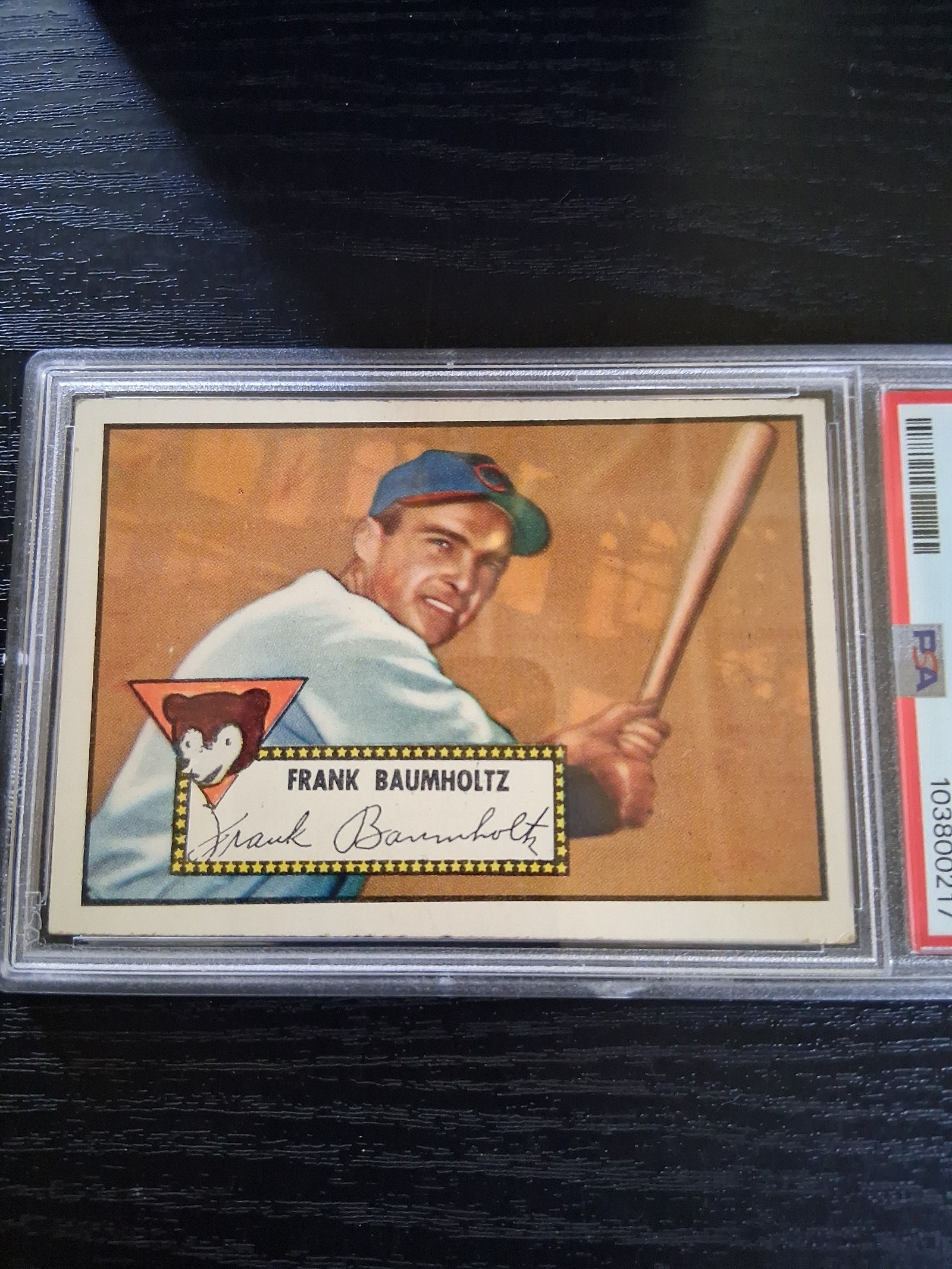 1952 Topps Frank Baumholtz, Chicago Cubs! PSA 4 VG-EX!