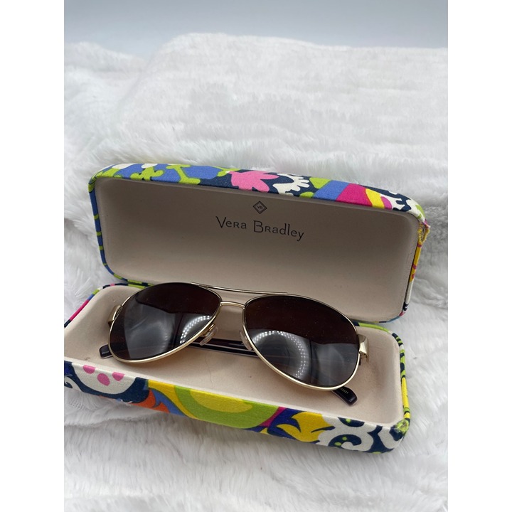 Vintage Portobello Road Vera Bradley Sunglasses and Cloth Hard Case
