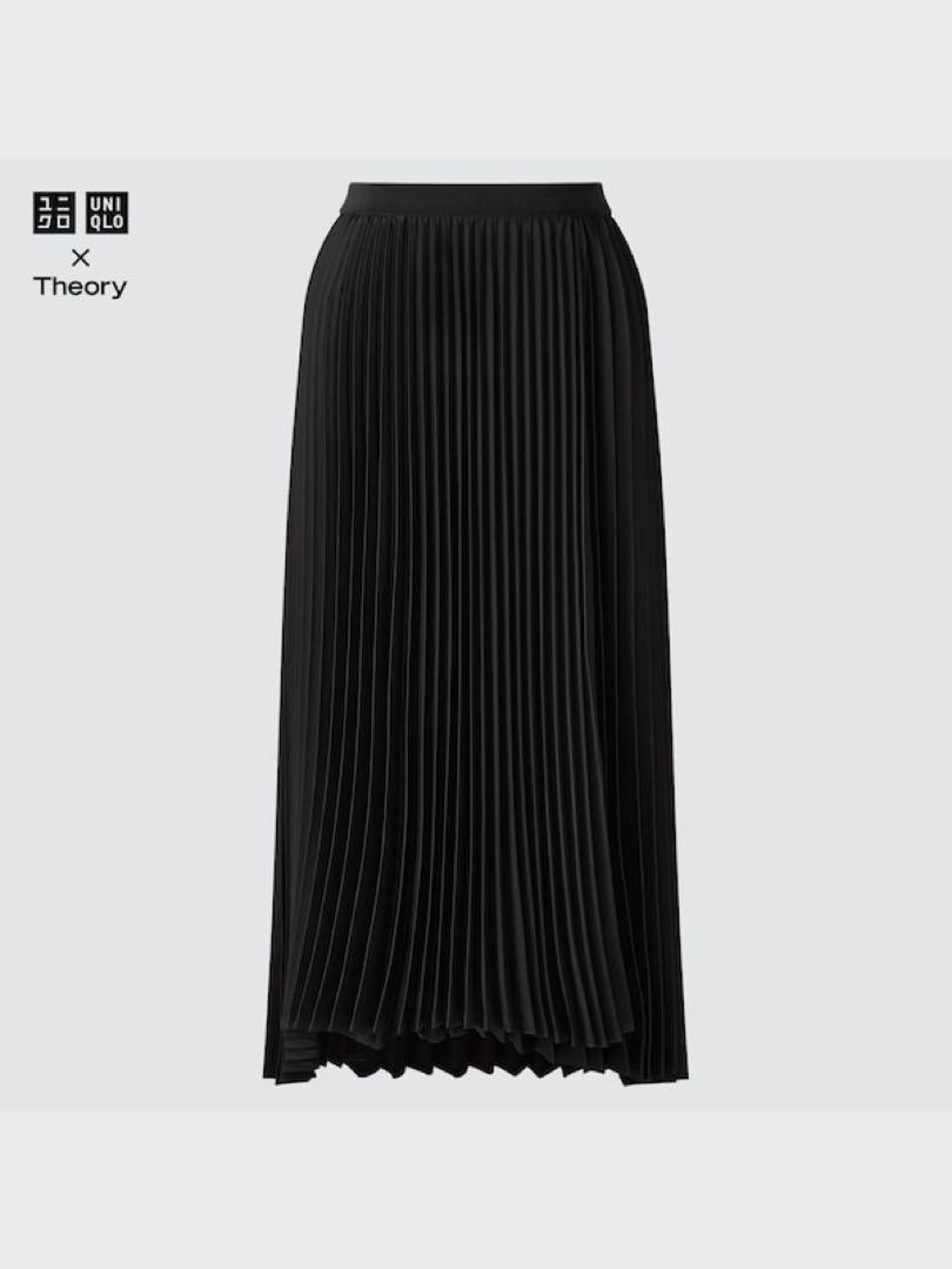Uniqlo theory collaboration: UNIQLO Theory Pleated Wrap Skirt