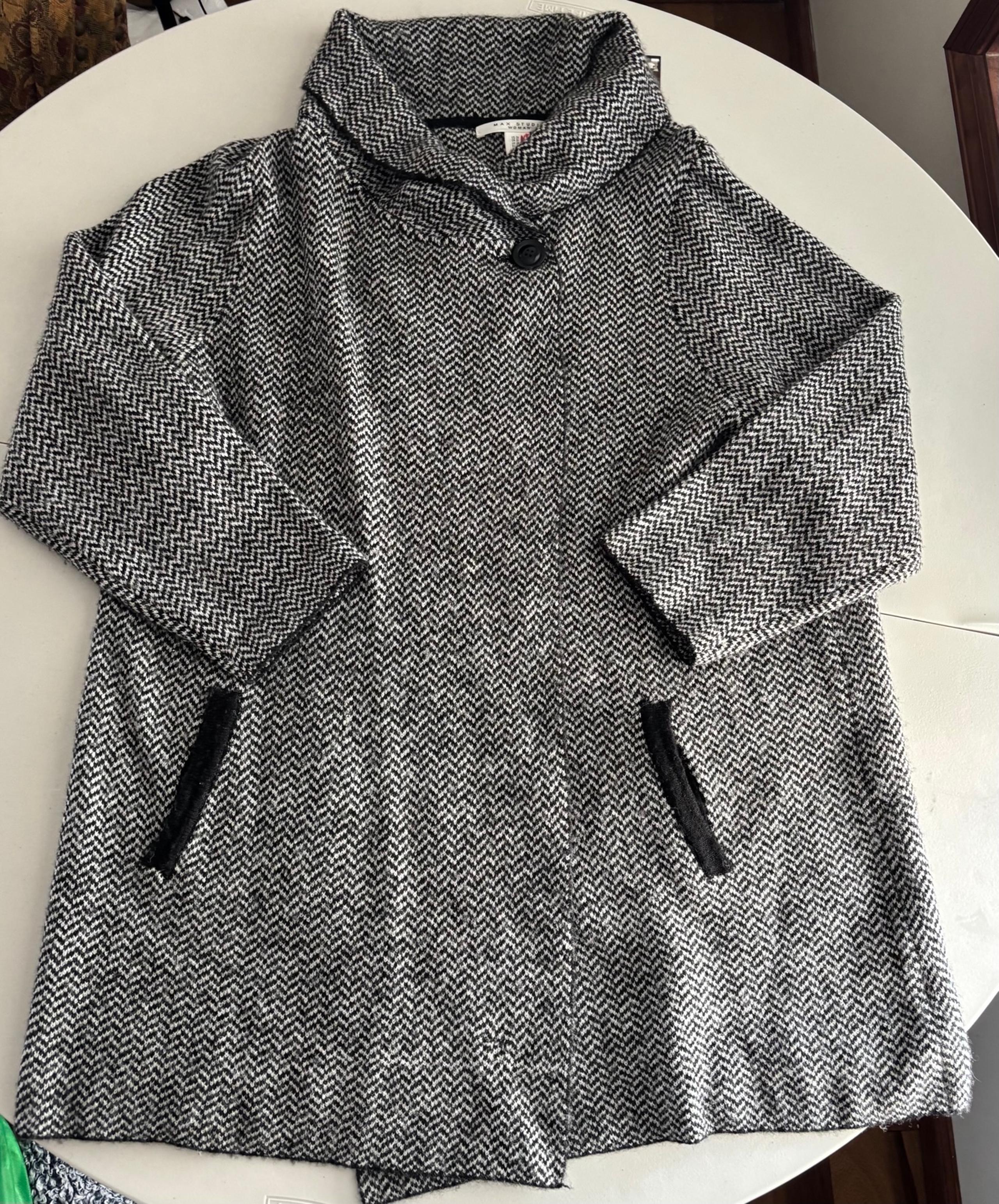 MAX STUDIO WOMAN | wool blend long cardigan sweater. Size: 3XL