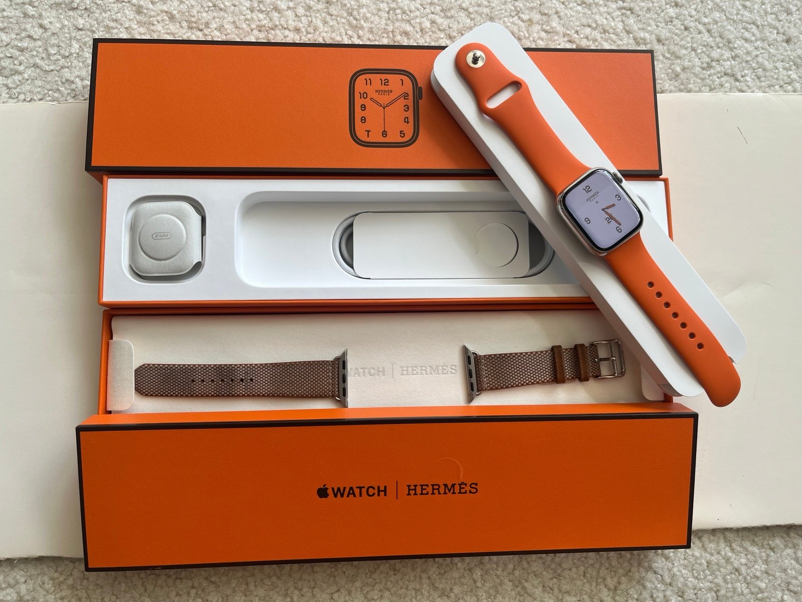 Apple Watch Hermes 9 41mm 64GB Blood Oxygen Sensor