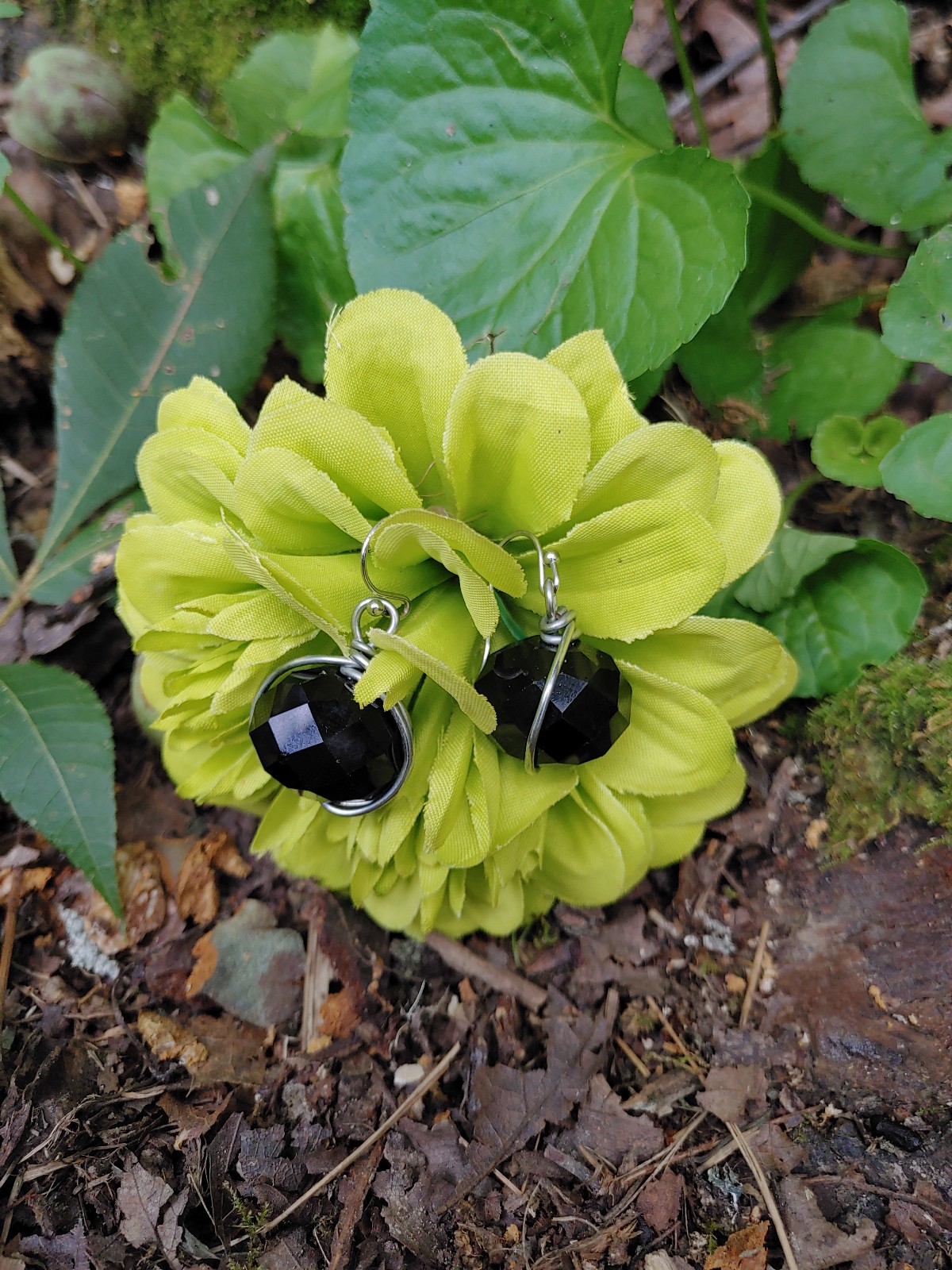 Black Onyx and Sterling Silver Earring,Bracelet, and Necklace Set
