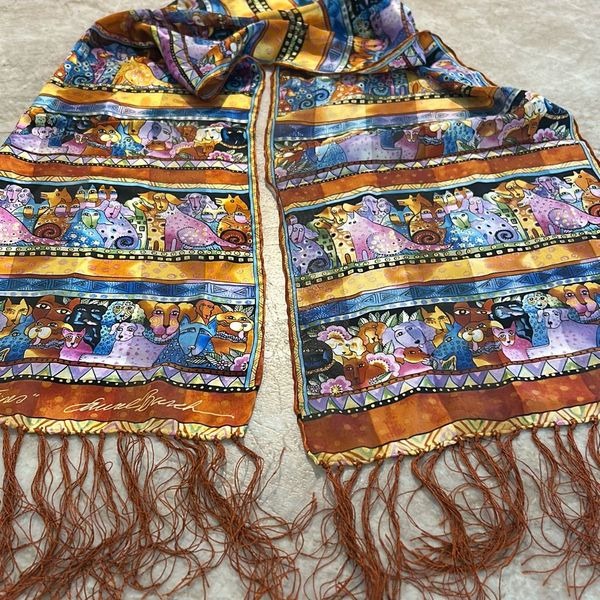 LAUREL BURCH Cats & Dog Scarf