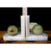 Vintage MCM White And Sage Onyx Sphere Bookends Alabaster Natural Stone Decor