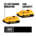 DEWALT 20V MAX Compact Lithium-Ion 2.0Ah Battery Pack (2 Pack)
