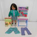 American Girl Doll Luciana's MAKER STATION + Luciana 18 Doll Skirt not AG + O