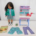 American Girl Doll Luciana's MAKER STATION + Luciana 18 Doll Skirt not AG + O