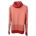 Lands End Women's Cashmere Turtleneck Striped Ombre Sweater- Size Small