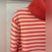 Lands End Women's Cashmere Turtleneck Striped Ombre Sweater- Size Small