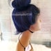 Celebrity free part 360 blue ombre wig