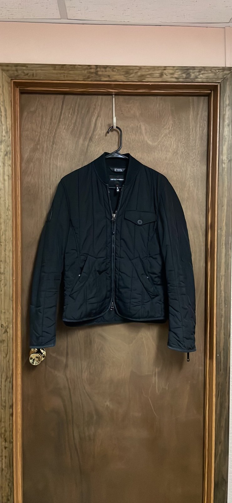 Emporia Armani Full Zip Black Jacket Medium