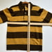 Vintage Piccadilly 100% Lambswool Striped 1/2 Button Up Sweater Size Medium
