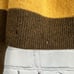 Vintage Piccadilly 100% Lambswool Striped 1/2 Button Up Sweater Size Medium