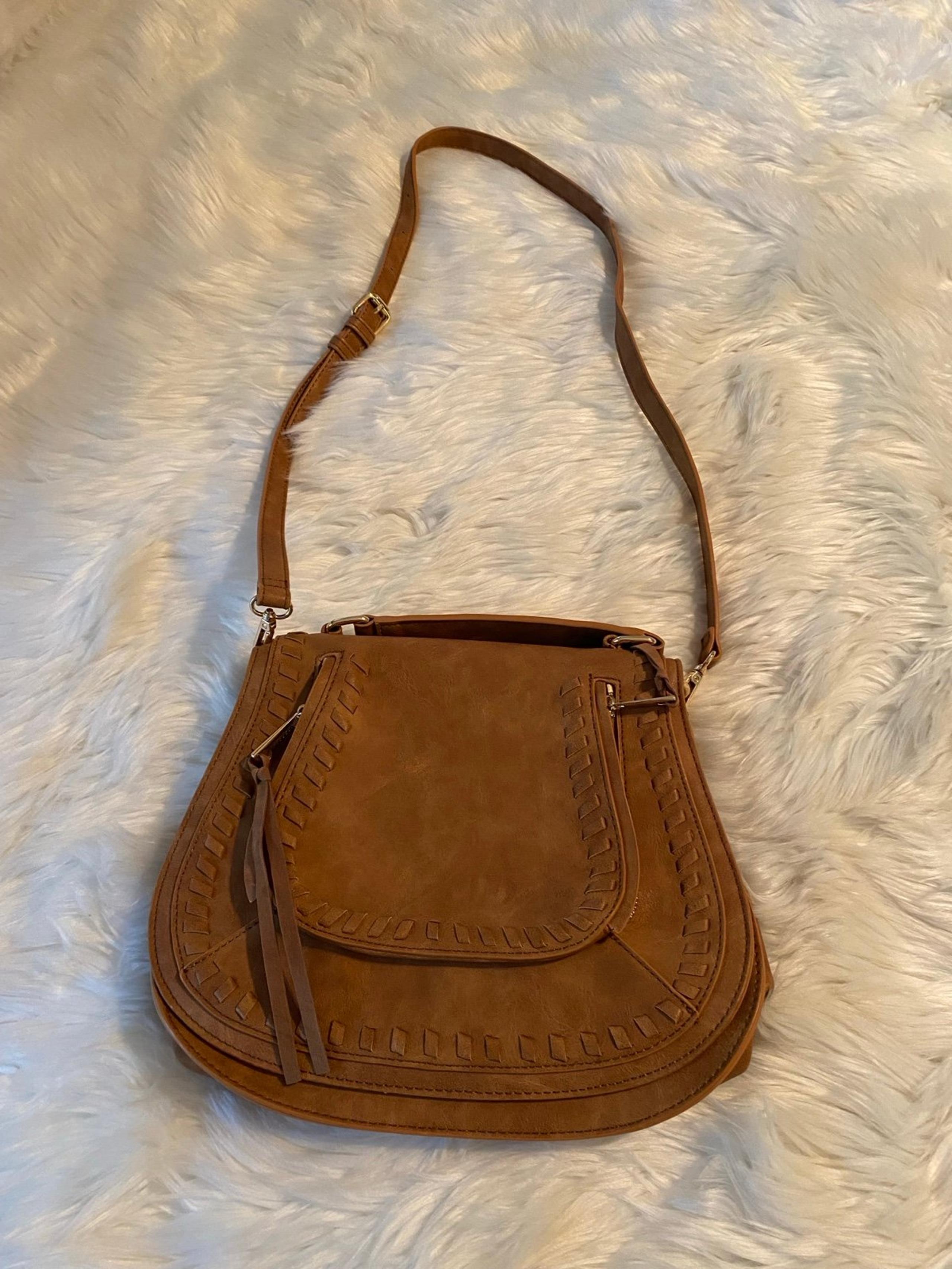 Urban Expressions Tan Vegan Leather Crossbody
