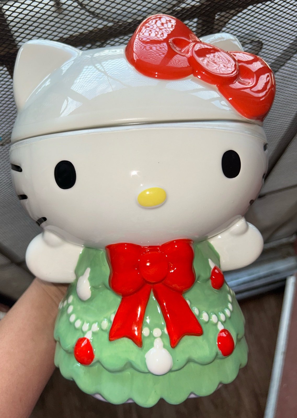 Hello Kitty Christmas Tree Cookie Canister