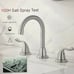 NIB RKF Bathroom Faucet for Sink 3 Hole Brushed Nickel 8 inch with Drain