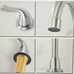 NIB RKF Bathroom Faucet for Sink 3 Hole Brushed Nickel 8 inch with Drain