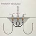 NIB RKF Bathroom Faucet for Sink 3 Hole Brushed Nickel 8 inch with Drain