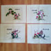 4 PC CHINESE SILK EMBROIDERY ART 12 X 16 EXCELLENT CONDITION
