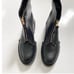 NEW Coach Liza Zip-Front Leather Lug Sole Boots size 9.5