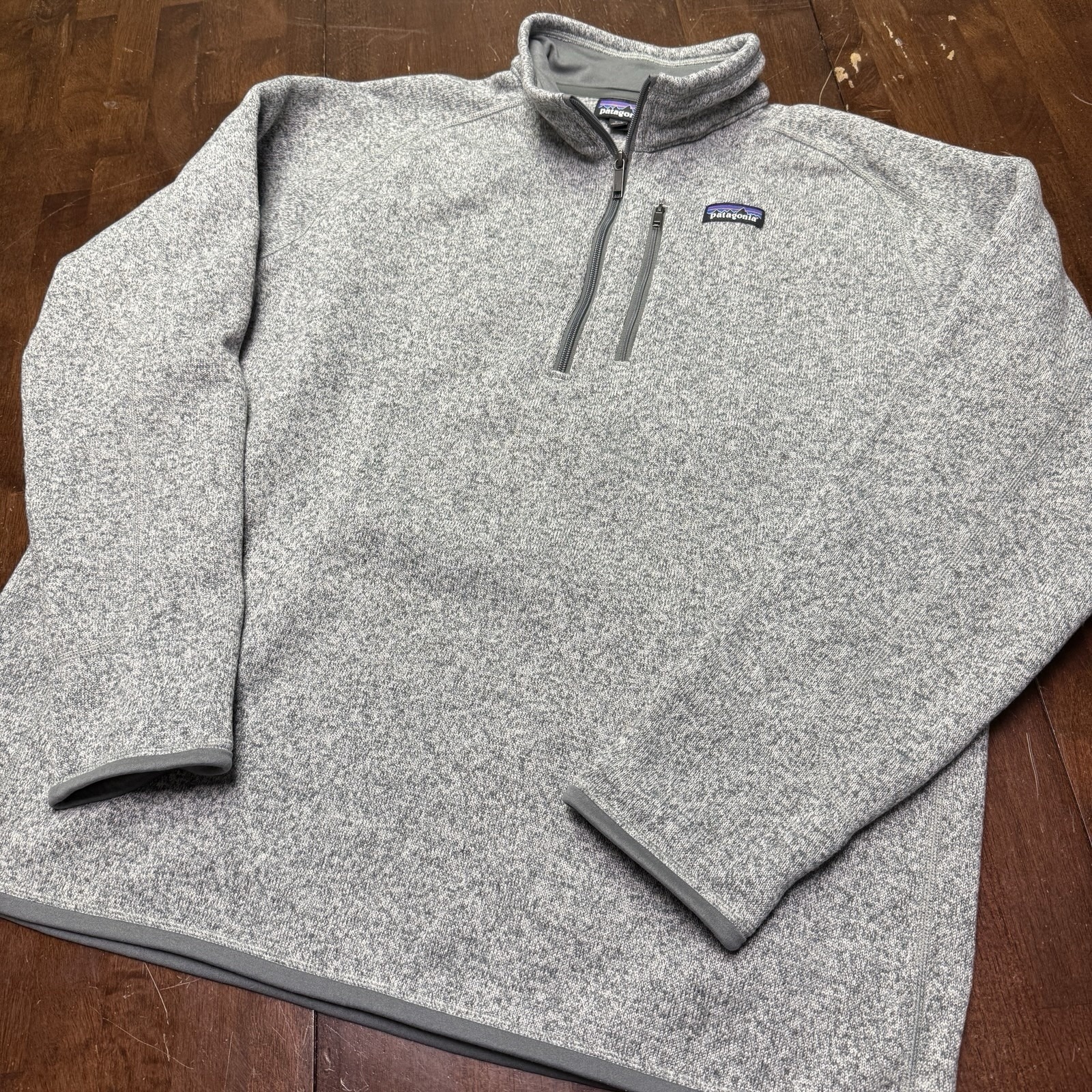 Patagonia Men 2XL Better Sweater Fleece Pullover 1/4 Zip Jacket Heather Gray XXL