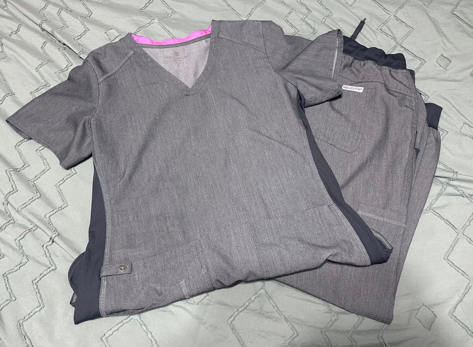 med couture scrub set