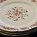 Remington Red Sea China Dinner Plates (3) 10.5 Fine China Gold Trim Stoneware