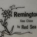 Remington Red Sea China Dinner Plates (3) 10.5 Fine China Gold Trim Stoneware
