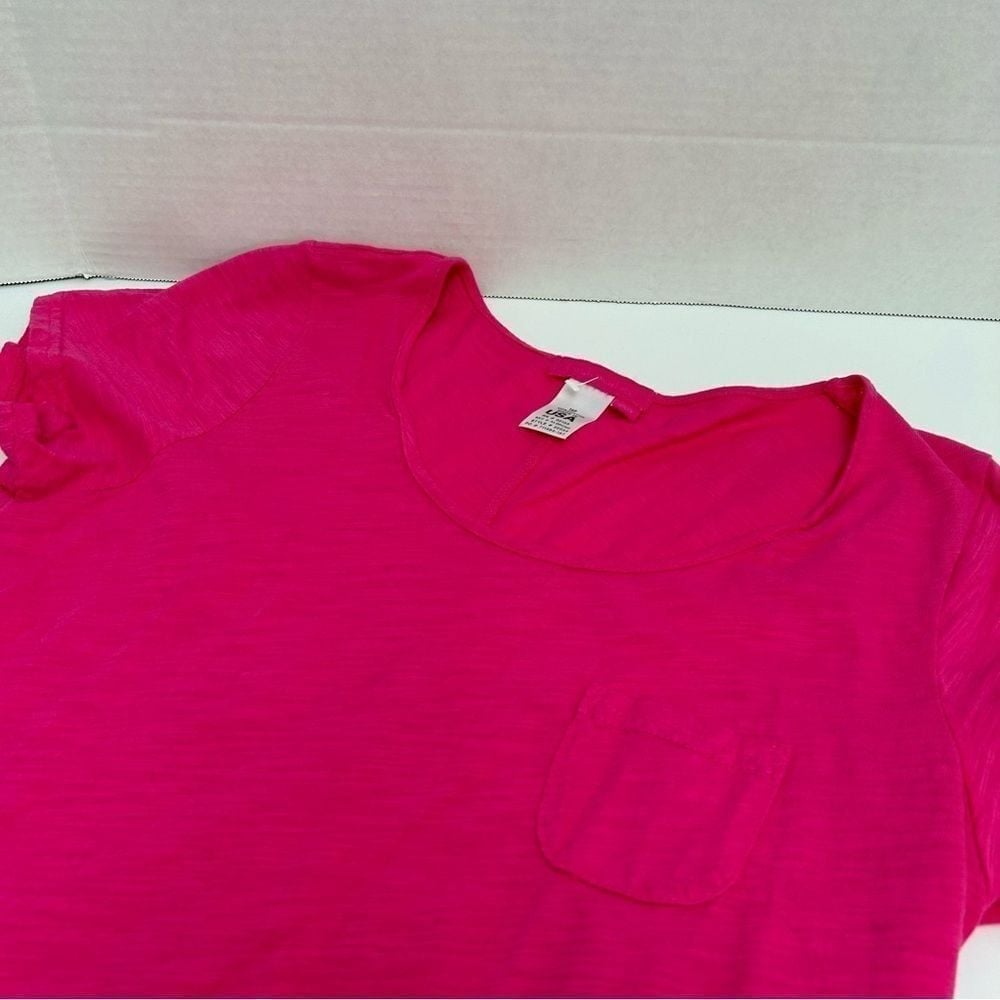 Fresh Produce NWOT Hot Pink Fuchsia 100% Cotton Dress Made in USA size XS