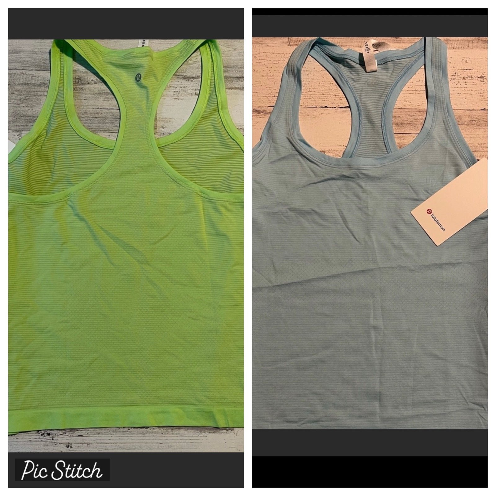 LULULEMON PLUS SIZE SWIFTLY TECH TANK RB RACE BUNDLE GREEN AND BLUE 16