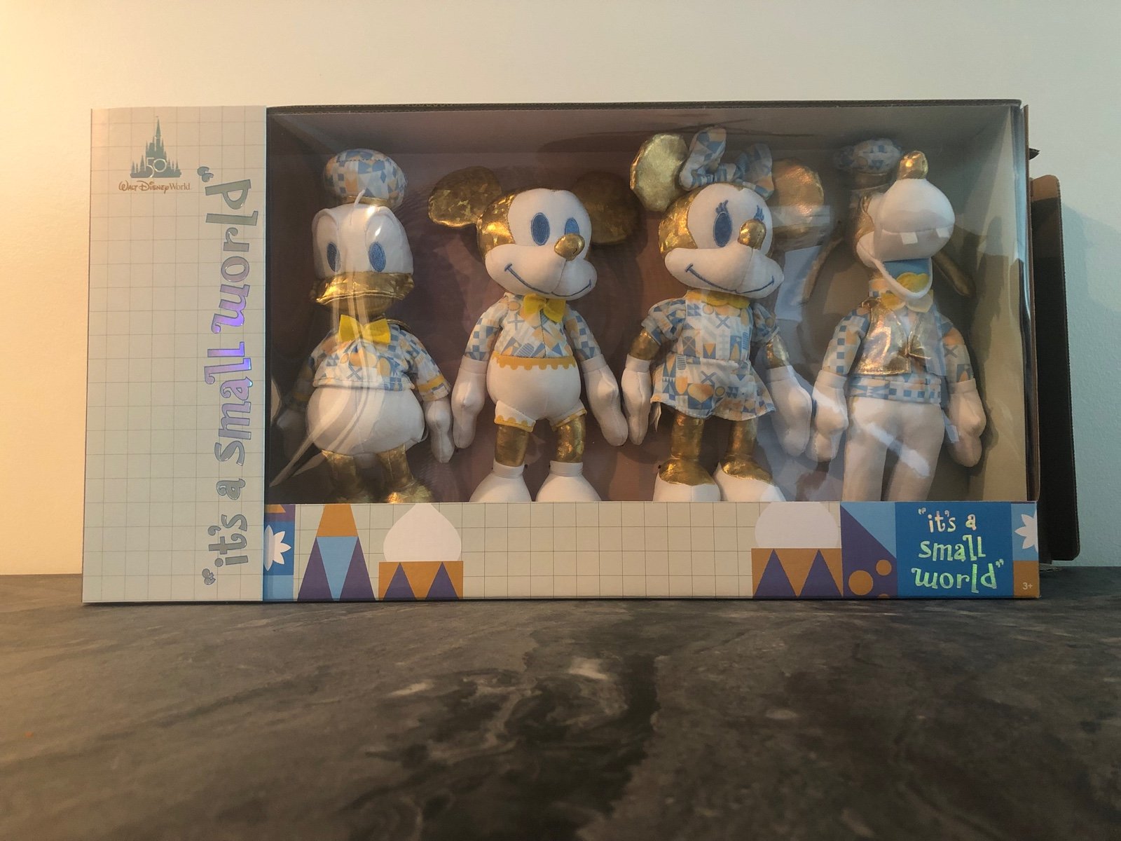 Disney World It’s A Small World 50th Anniversary Limited Edition Plush Set 10”