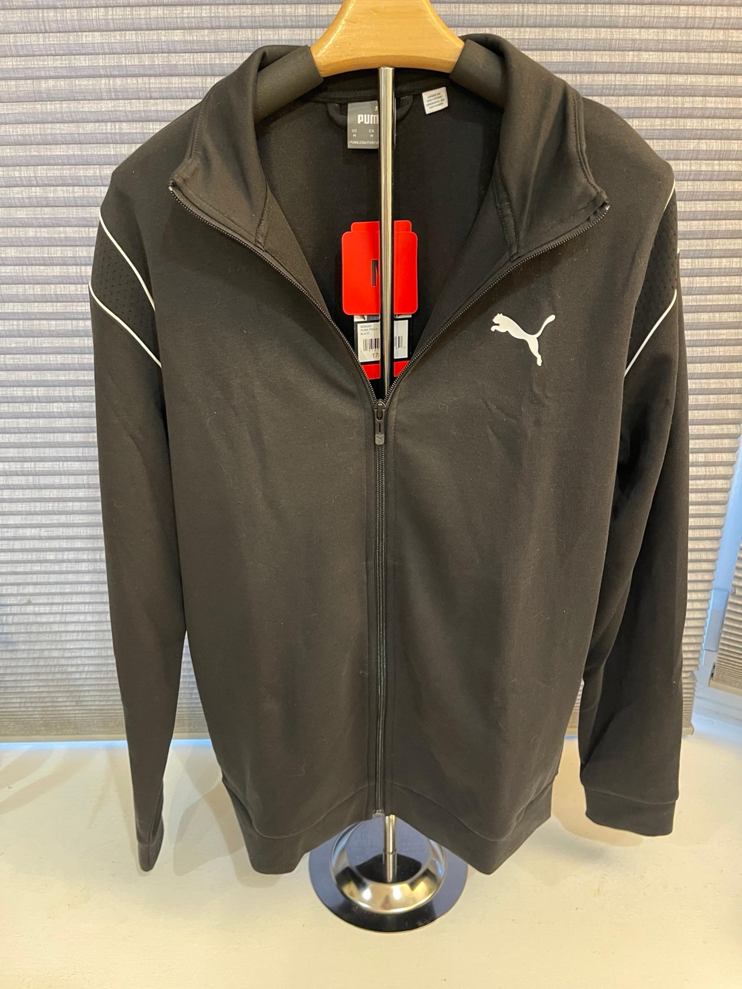 Puma Men's Track Jacket, Black, Size Medium