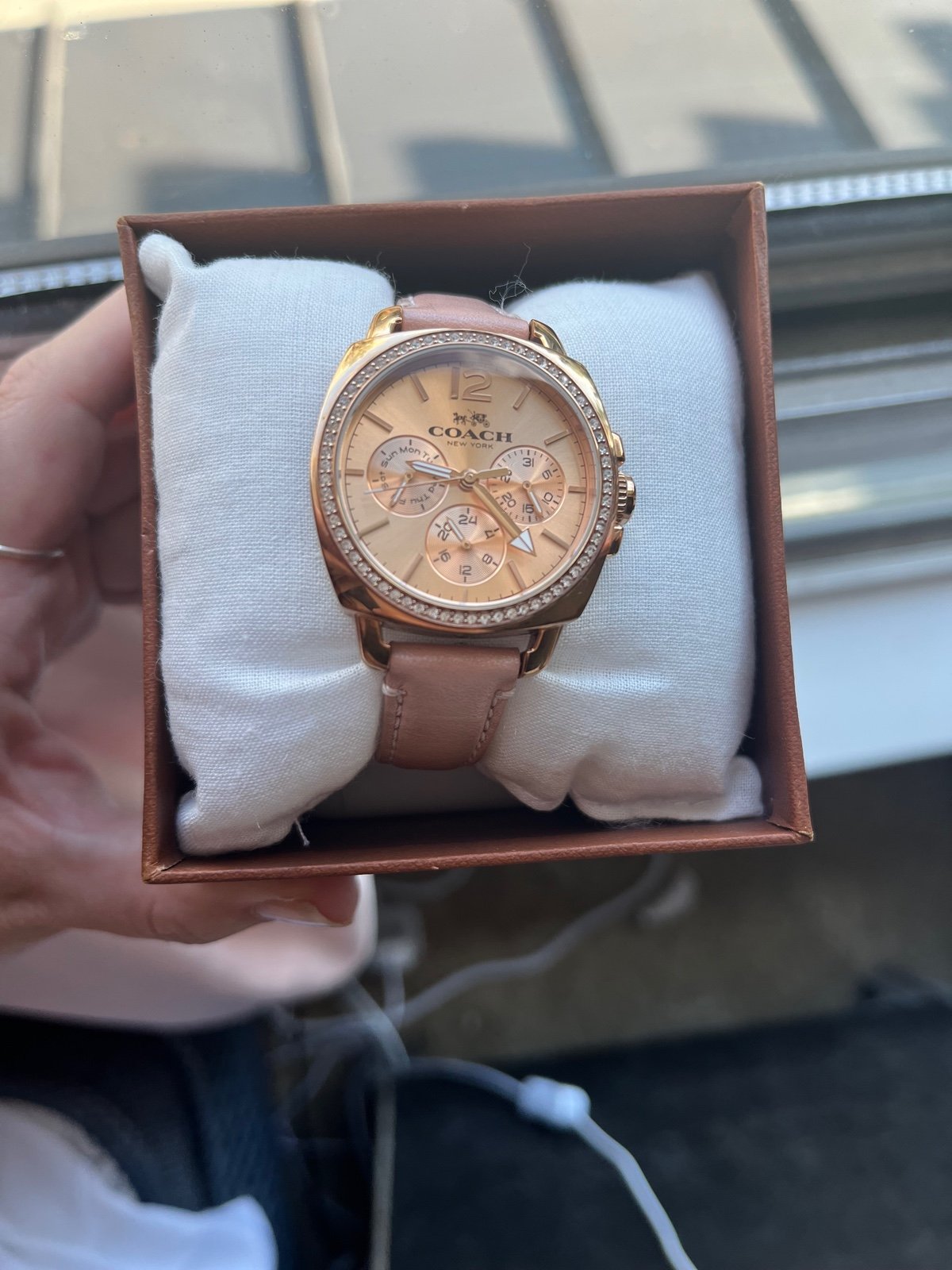 Coach Pink Crystal Watch