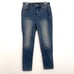 CHICO'S sz 00 So Slimming Girlfriend Ankle Jeans Medium Wash Cropped Crop FITS 2