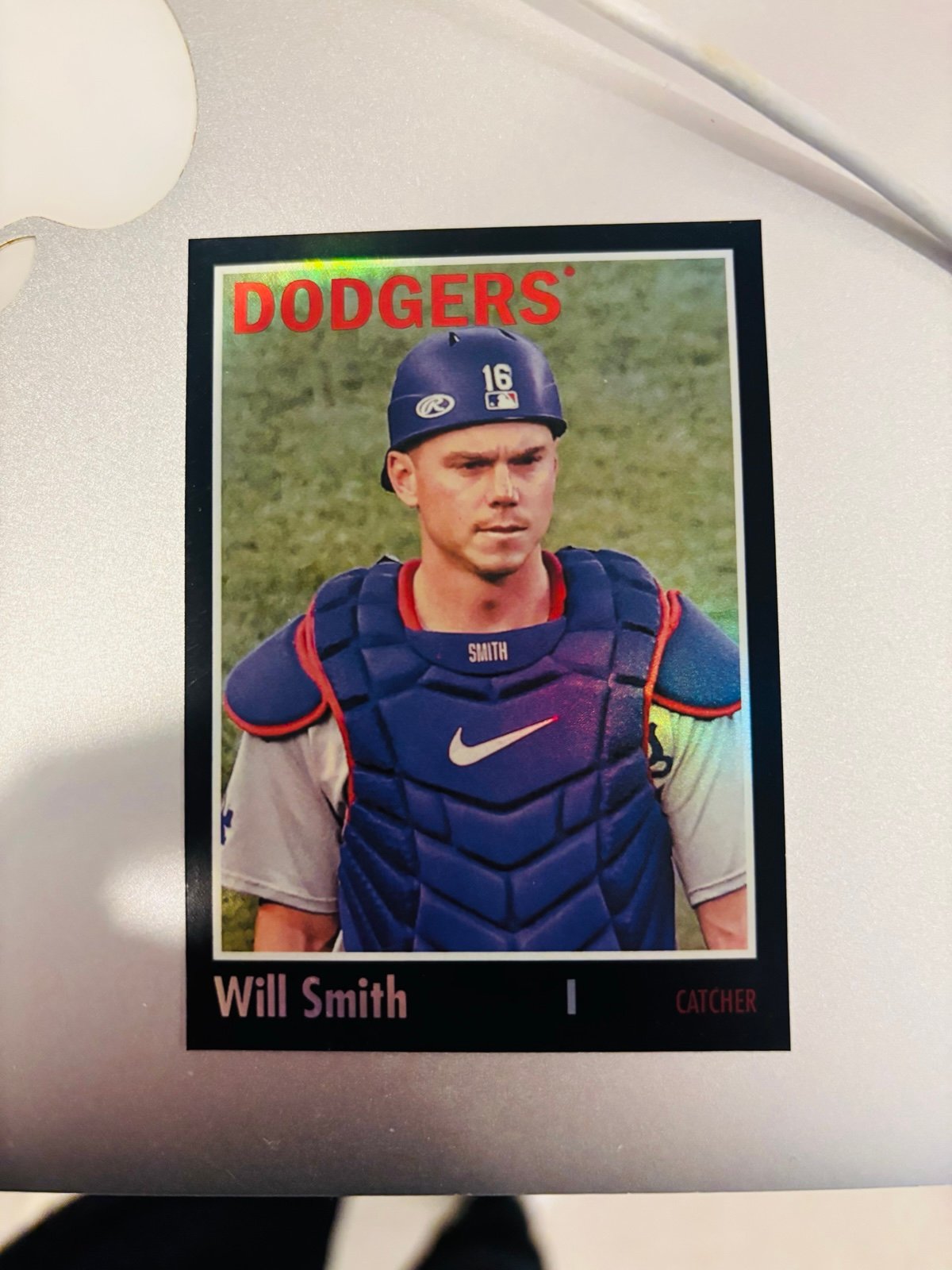 WILL SMITH TOPPS HERITAGE 2024 #198 BLACK FOIL BASEBALL CARD