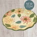 LONGABERGER Sunflower Floral Print Scalloped Edge Set of Two Boxes =4 Plates!