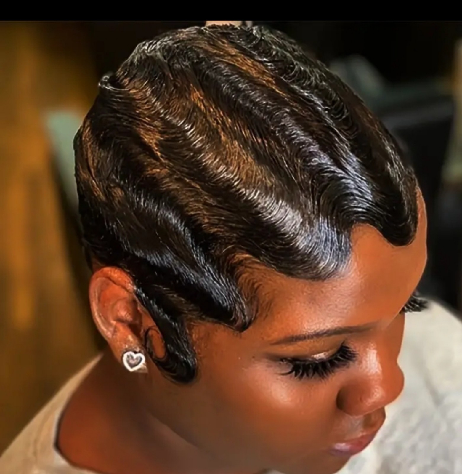 Wig[Curly|Human Hair] Glueless Curly Pixie Cut Wig | 100% Human Hair