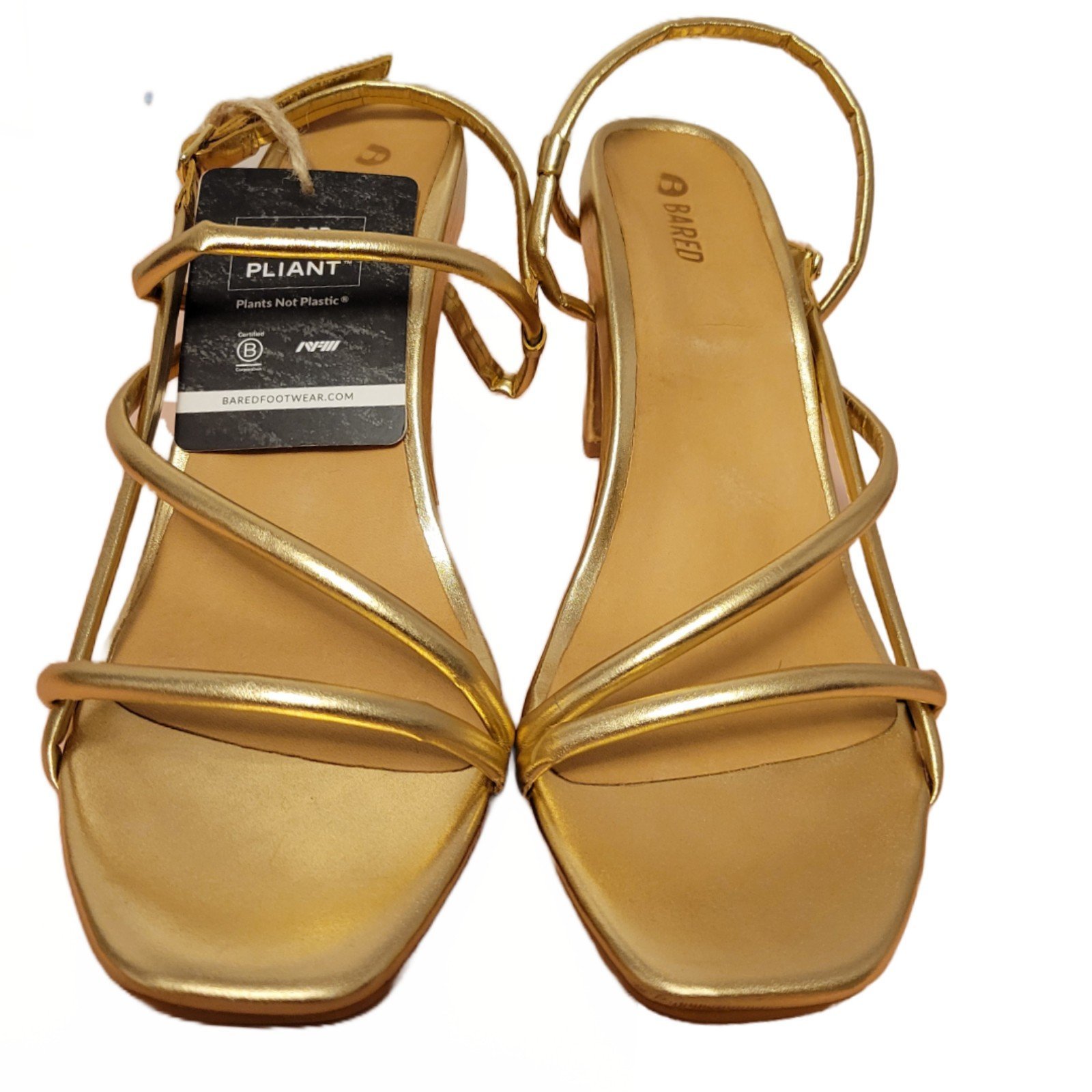 Bared Footwear Gold Heels 11