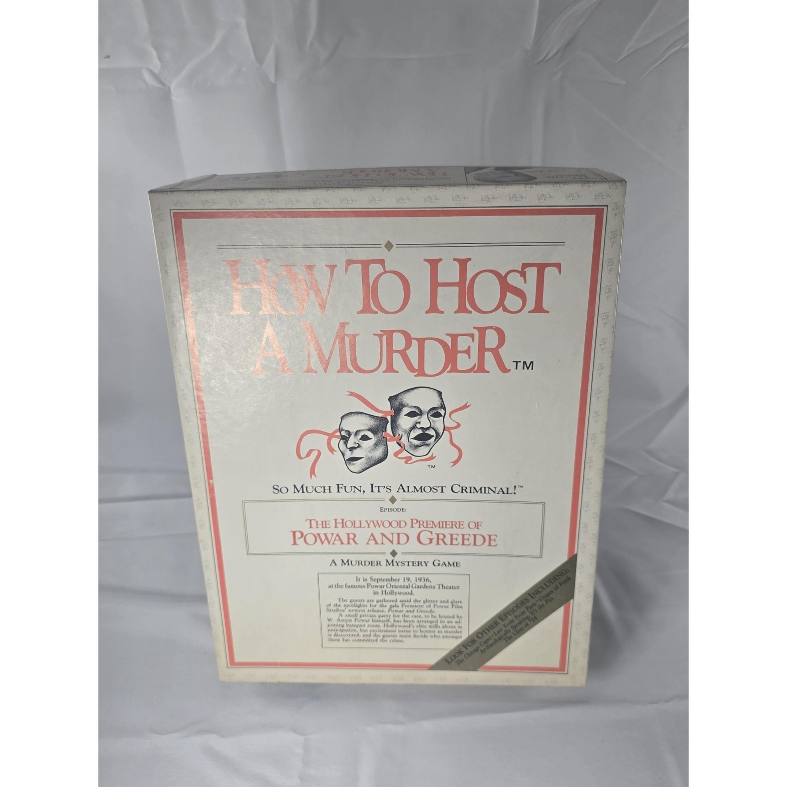 How To Host A Murder Power and Greede Vintage 1986 Complete