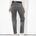 American eagle high waisted distressed/ripped gray jeans size 8 nwt