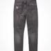 American eagle high waisted distressed/ripped gray jeans size 8 nwt