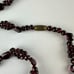 31 Long Vintage Garnet Cluster Necklace with Barrel Clasp b1407