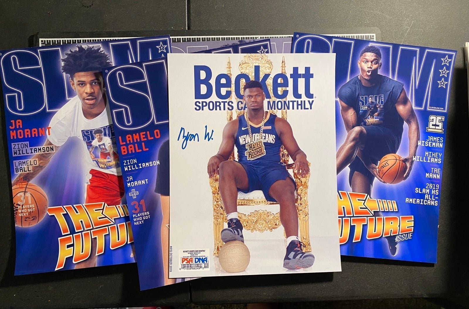 zion williamson autographed RP plus 5 Prints