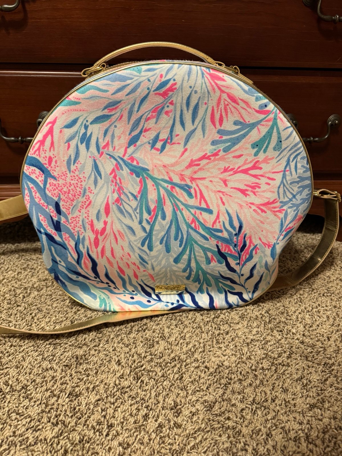 Lilly Pulitzer round duffel bag