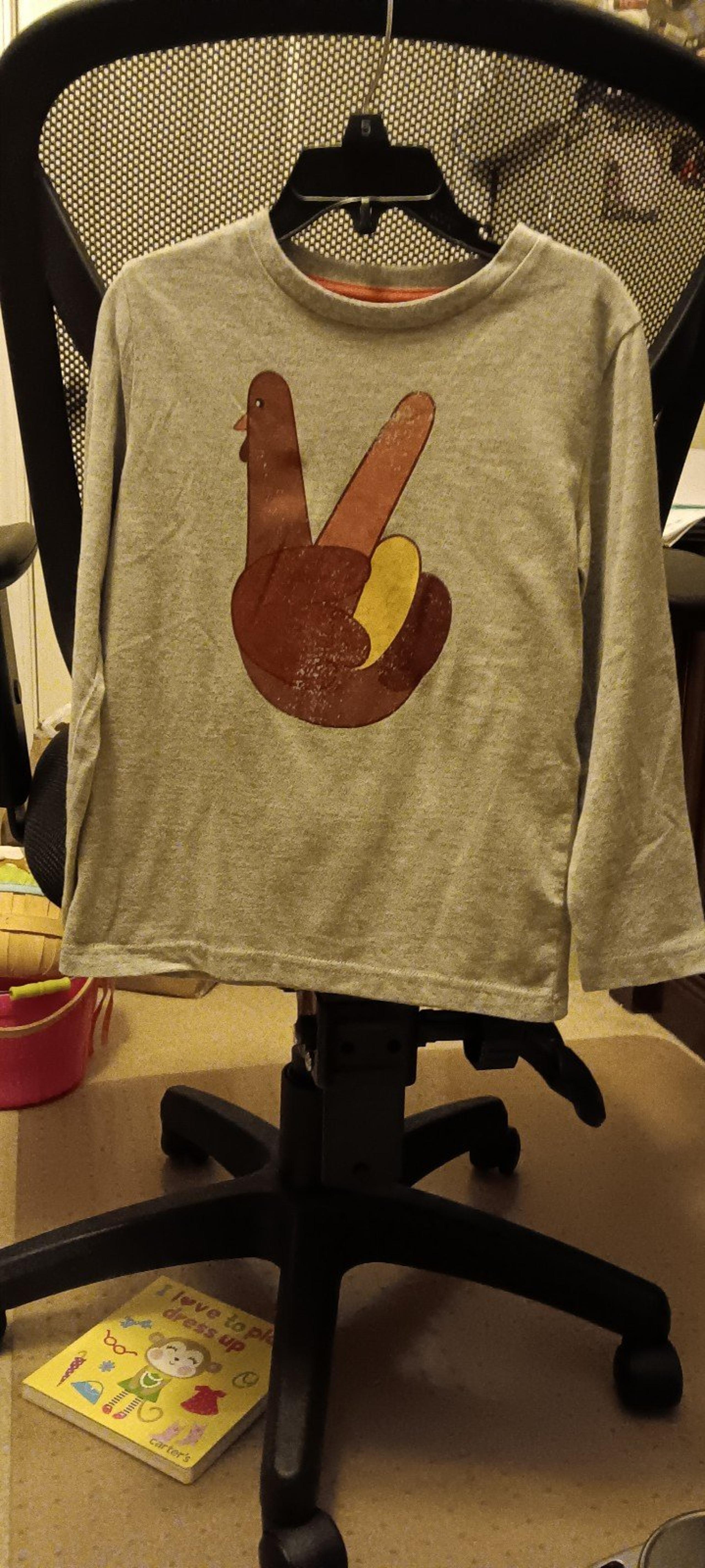 Thanksgiving hand turkey shirt size 5t