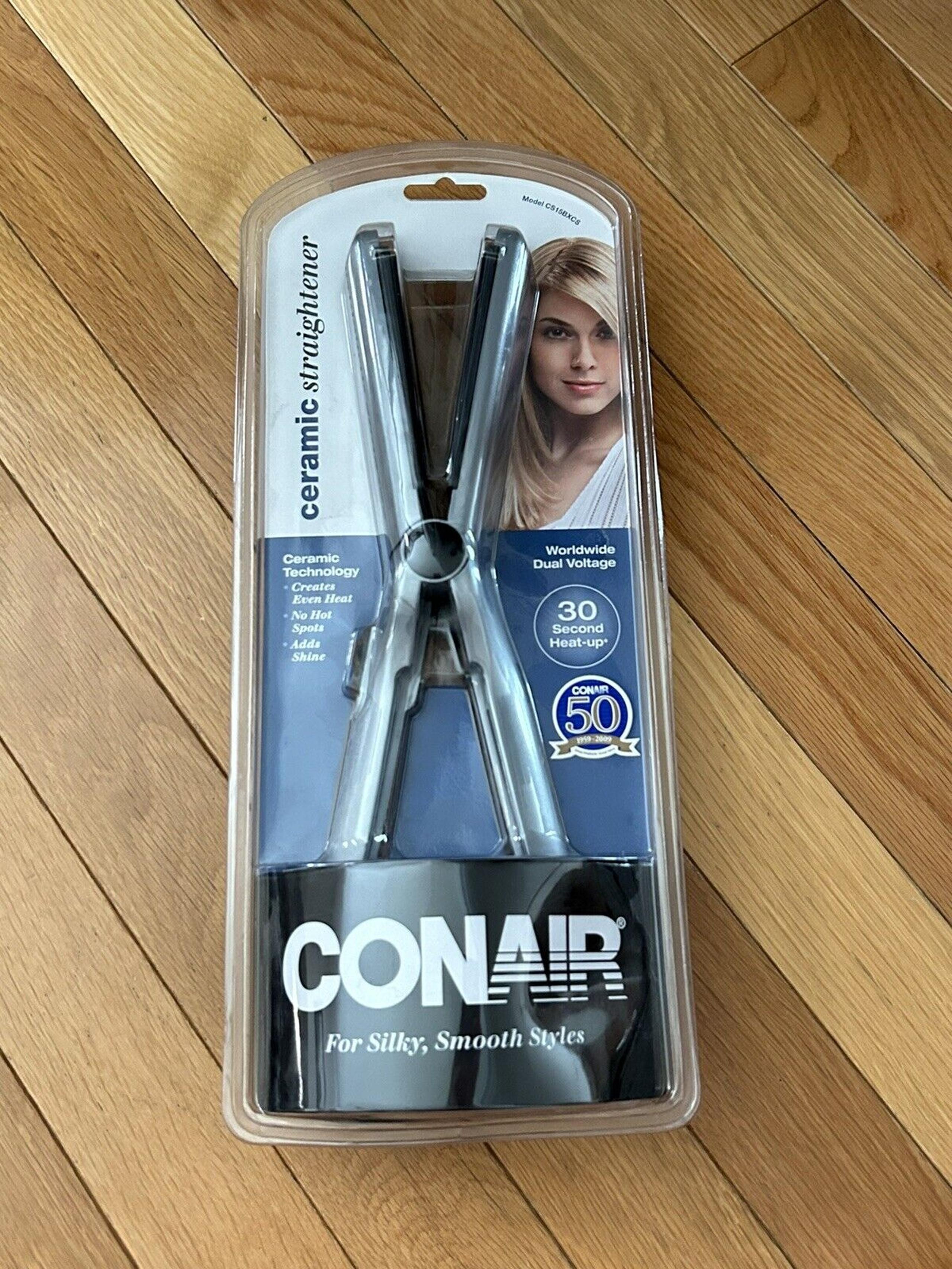 New Conair Hair Straightener Hot Flat Iron Beauty Styling Tool