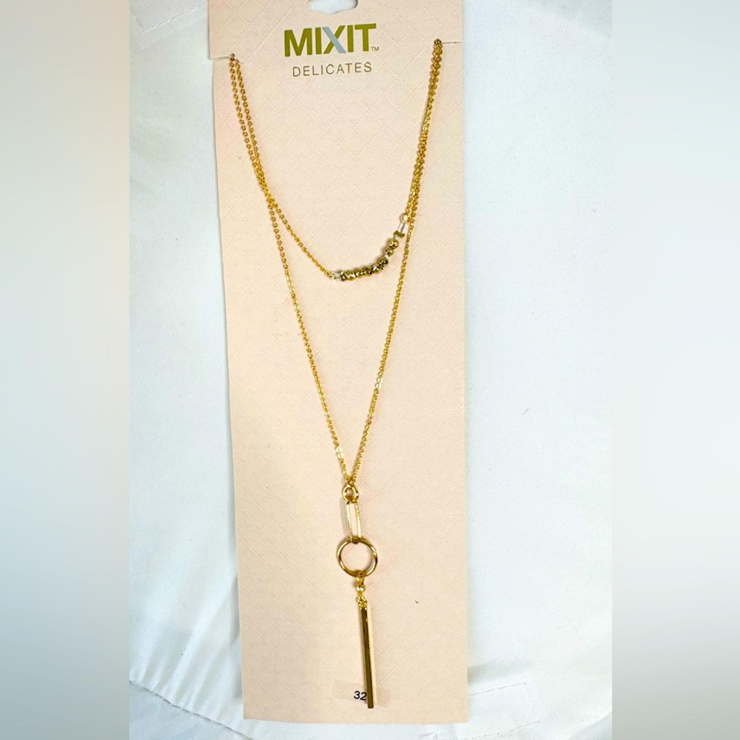 MIXIT Fashion Jewerly Key to my heart Drop Necklace with Crystal 32”
